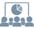 People looking at the dashboard in the meeting icon